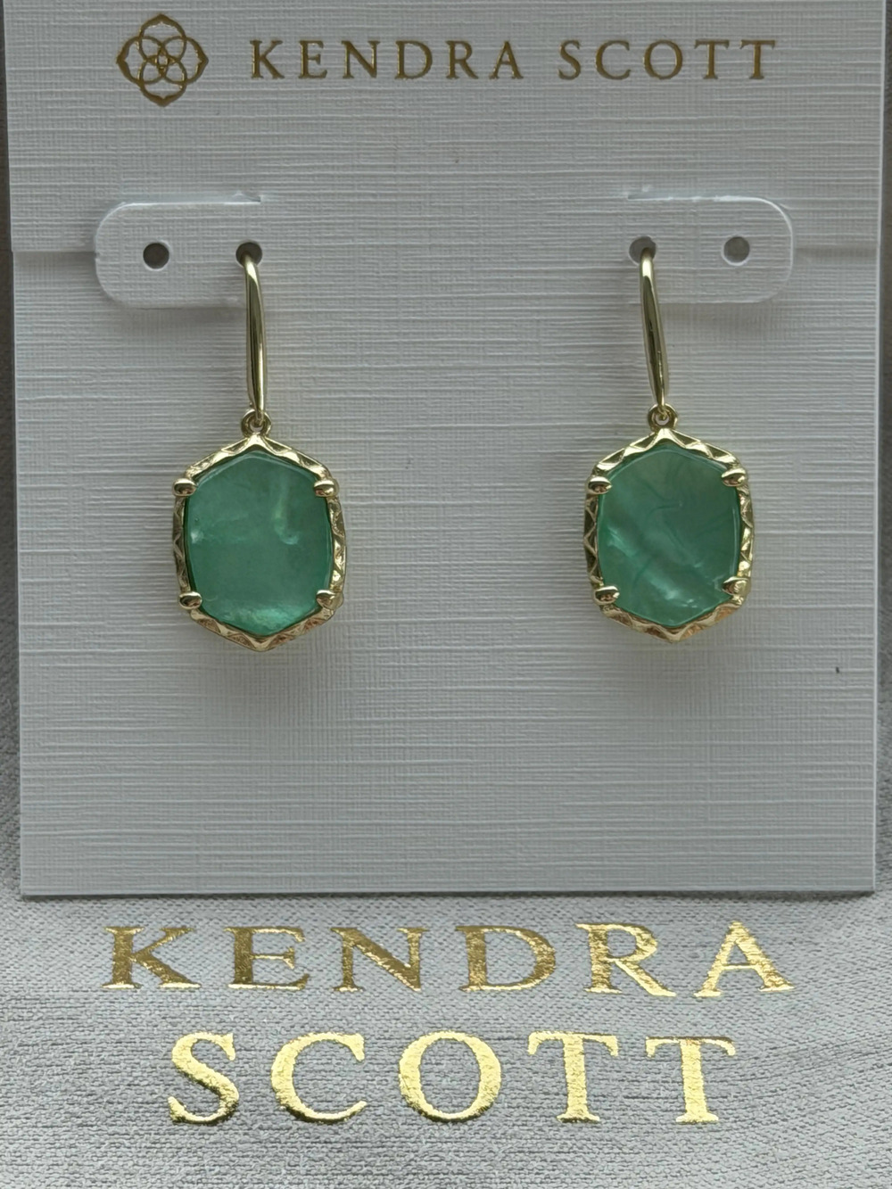 Kendra Scott Green Earrings